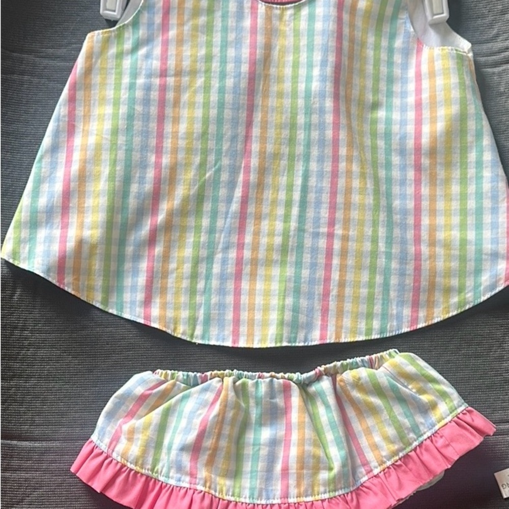 TBBC Beaufort Bonnet 2T Mary Todd Tab 2 piece set Old Preston PlaidTBBC